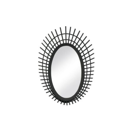 RIKI SMALL BLACK BAMBOO MIRROR